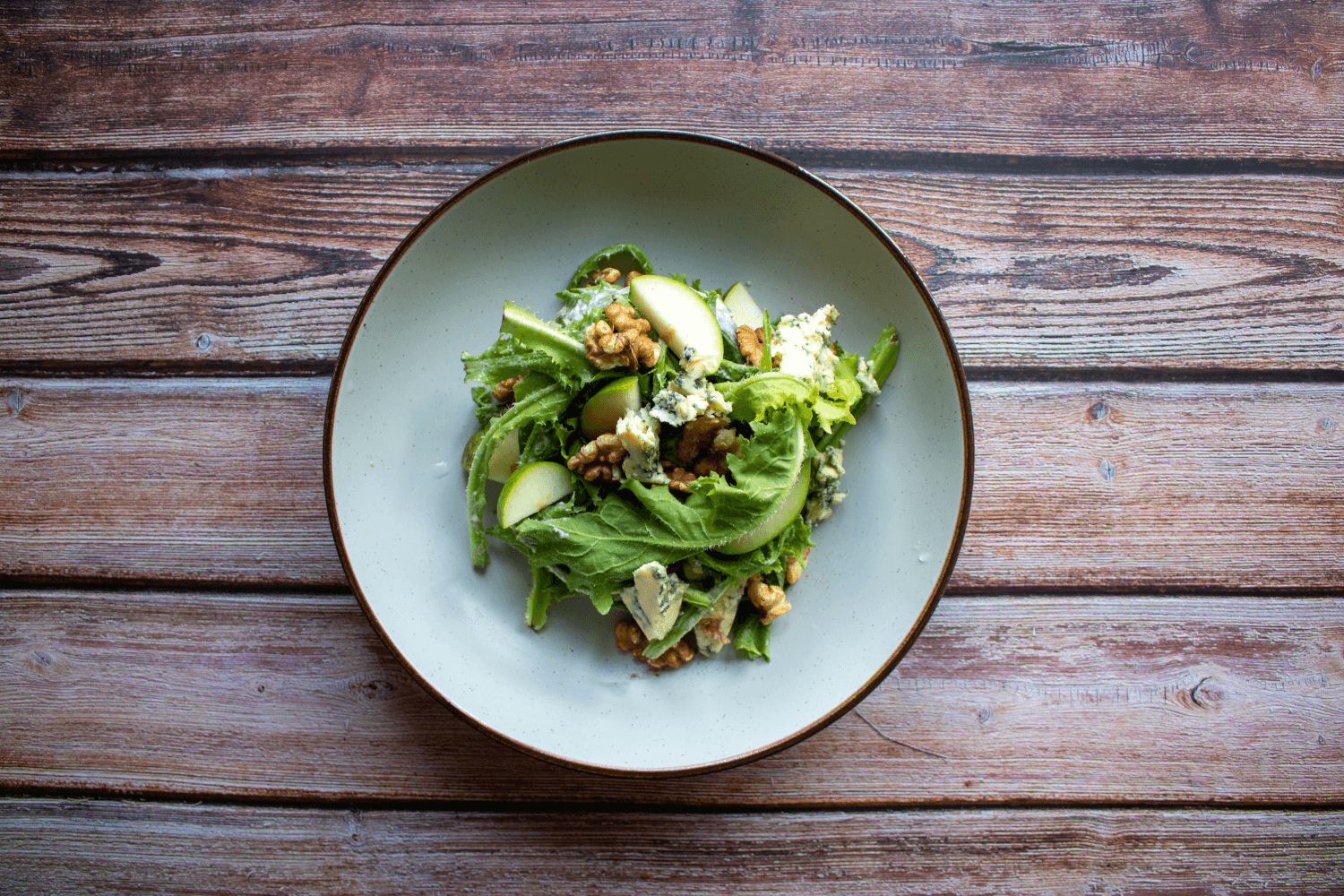 Receta Lechuga con queso azul Minivegetales